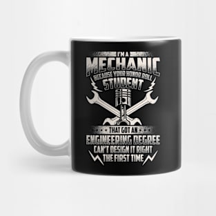 Mechanical Engineering Degree Funny Mechanical Engineer Mug